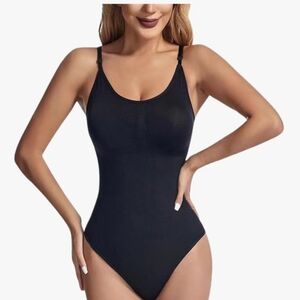 NWT Black Shapewear Thong Bodysuit